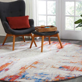 Nourison Twilight TWI26 Modern Machine Made Loomed Indoor Area Rug Ivory/Multicolor 8' x ROUND 99446058157