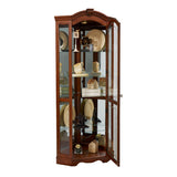 Pulaski Furniture Mirrored Corner Curio Cabinet in Warm Cherry Brown 20671-PULASKI 20671-PULASKI