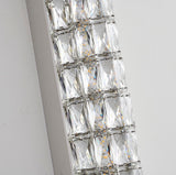 Bethel Chrome LED Wall Sconce in Metal & Crystal