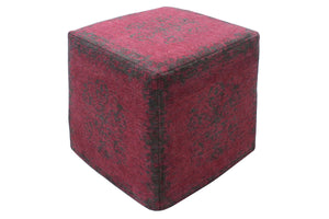 Porter Designs Malabar Solid Polystyrene Vintage Ottoman Pink 09-203-37-0007