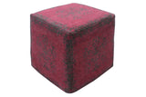 Porter Designs Malabar Solid Polystyrene Vintage Ottoman Pink 09-203-37-0007