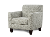 Fusion 21-02 Transitional Accent Chair 21-02 Biscuit Iron