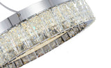 Bethel Chrome LED Flush Mount in Stainless Steel & Crystal