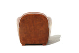 Pasargad Paris Club Genuine Leather Living Room Arm Chair, Brown CHAIR-2038-PASARGAD