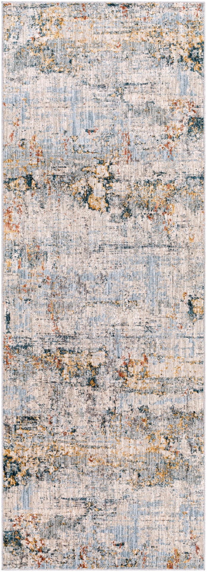 Laila LAA-2300 Modern Polyester Rug LAA2300-9122 Light Gray, Navy, Teal, Clay, Camel, Wheat, Medium Gray, Beige, Taupe, Cream 100% Polyester 9' x 12'2"