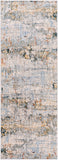 Laila LAA-2300 Modern Polyester Rug LAA2300-2773 Light Gray, Navy, Teal, Clay, Camel, Wheat, Medium Gray, Beige, Taupe, Cream 100% Polyester 2'7" x 7'3"