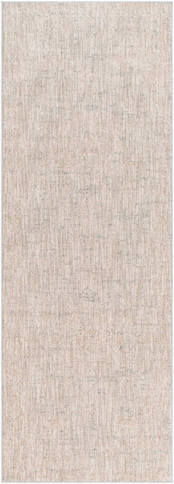 Laila LAA-2301 Traditional Polyester Rug LAA2301-2773 Camel, Light Gray, Taupe, Beige, Charcoal, Medium Gray, Cream 100% Polyester 2'7" x 7'3"