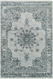 Laila LAA-2302 Traditional Polyester Rug LAA2302-9122 Navy, Teal, Light Gray, Medium Gray, Beige, Taupe, Cream 100% Polyester 9' x 12'2"