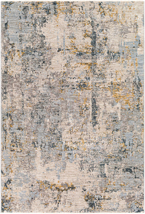 Laila LAA-2303 Modern Polyester Rug LAA2303-9122 Light Gray, Navy, Camel, Wheat, Charcoal, Medium Gray, Beige, Taupe, Teal, Cream 100% Polyester 9' x 12'2"