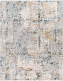 Laila LAA-2303 Modern Polyester Rug LAA2303-710103 Light Gray, Navy, Camel, Wheat, Charcoal, Medium Gray, Beige, Taupe, Teal, Cream 100% Polyester 7'10" x 10'3"