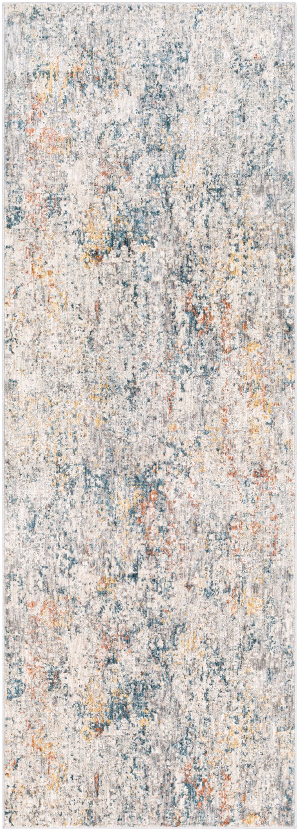 Laila LAA-2304 Modern Polyester Rug LAA2304-2773 Light Gray, Beige, White, Navy, Camel, Wheat, Teal, Clay, Medium Gray, Charcoal, Cream 100% Polyester 2'7" x 7'3"