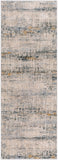 Laila LAA-2309 Modern Polyester Rug LAA2309-2773 Teal, Sage, Saffron, Medium Gray, Light Gray, Cream 100% Polyester 2'7" x 7'3"