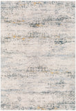 Laila LAA-2309 Modern Polyester Rug LAA2309-9122 Teal, Sage, Saffron, Medium Gray, Light Gray, Cream 100% Polyester 9' x 12'2"