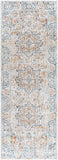 Laila LAA-2312 Traditional Polyester Rug LAA2312-2773 Teal, Sage, Burnt Orange, Saffron, Medium Gray, Light Gray, Cream 100% Polyester 2'7" x 7'3"