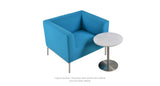 Ares End Table Set: Laguna Turquoise Wool With Ares End Table Marble