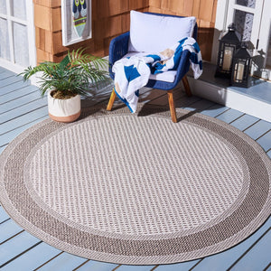 Lakeside 200 Lakeside 228 Outdoor Power Loomed Polypropylene Pile Rug Beige / Brown