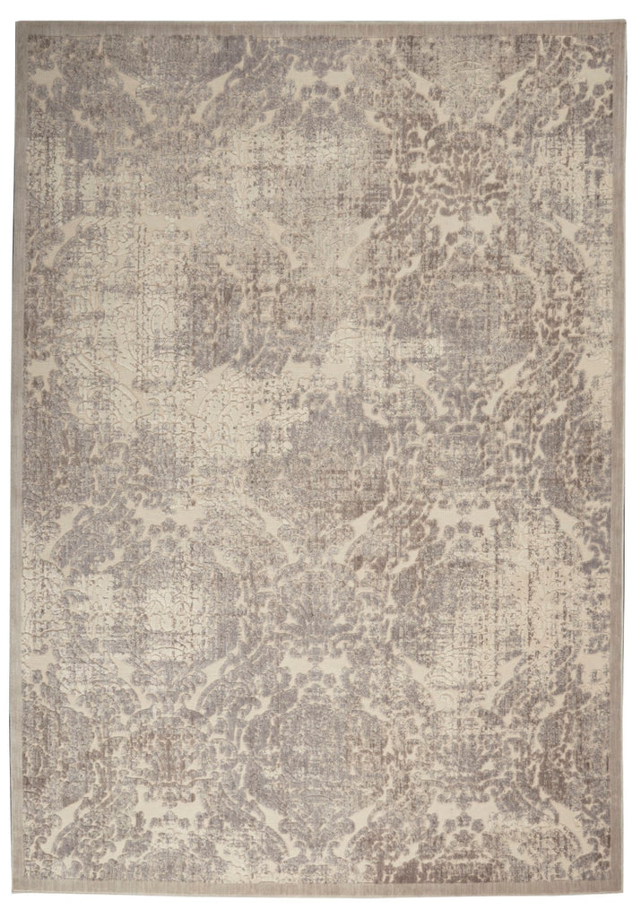Nourison Graphic Illusions GIL09 Vintage Machine Made Power-loomed Indoor only Area Rug Ivory 7'9" x 10'10" 99446131591