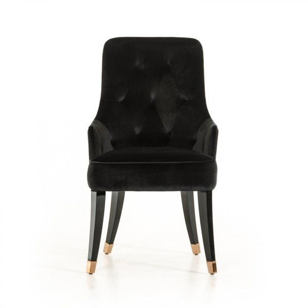 VIG Furniture A&X Larissa Modern Black Fabric Dining Chair VGUNCC016-BLK-1