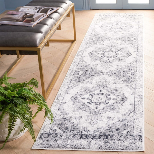 Safavieh Layla 104 Power Loomed Rug Ivory Grey / Charcoal 9' x 12'