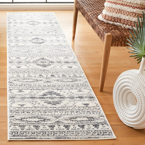 Safavieh Layla 105 Power Loomed Rug Ivory / Grey 9' x 12'