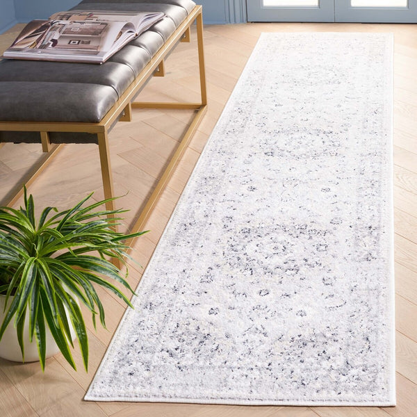 Safavieh Layla 106 Power Loomed Rug Ivory / Grey 9' x 12'