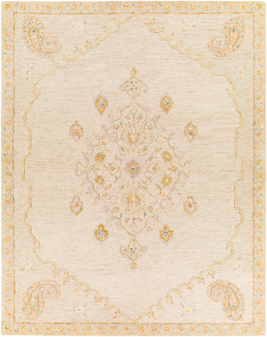 Lazio LAZ-2307 Traditional Wool Rug LAZ2307-81012 Dark Blue, Rust, Lilac, Burnt Orange, Dark Brown, Beige, Cream 100% Wool 8'10" x 12'