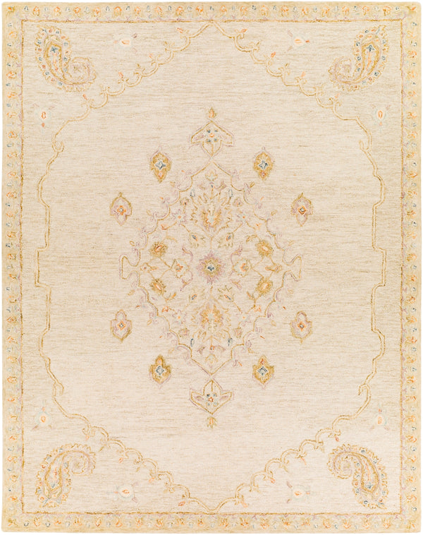Lazio LAZ-2307 Traditional Wool Rug LAZ2307-81012 Dark Blue, Rust, Lilac, Burnt Orange, Dark Brown, Beige, Cream 100% Wool 8'10" x 12'