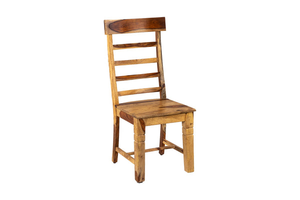 Porter Designs Taos Solid Sheesham Wood Ladderback Natural Dining Chair Natural 07-196-02-9017-1