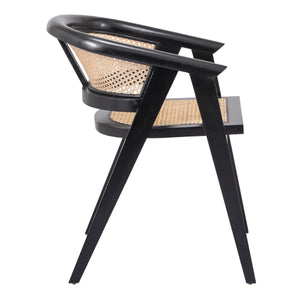Seine Rattan Dining Chair Black/Natural