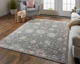 Thackery Ornamental Rug – Effortlessly Sophisticated with High-Low Texture & Soft Motifs in Charcoal