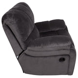 Porter Designs Ramsey Microfiber Glider Transitional Recliner Gray 03-112C-05-6014