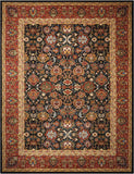 Nourison Timeless TML20 Persian Machine Made Loomed Indoor Area Rug Navy 8'6" x 11'6" 99446276773