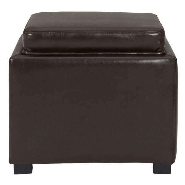 Cameron Square Leather Storage Ottoman - Stylish, Durable, and Versatile Storage Solution for Your Home
