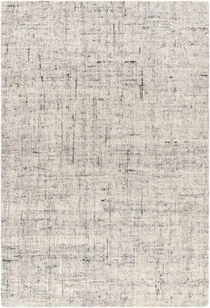 Lucca LCA-2300 Modern Wool Rug LCA2300-81012 Light Gray, Medium Gray, Charcoal, Cream 100% Wool 8'10" x 12'