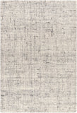 Lucca LCA-2300 Modern Wool Rug LCA2300-81012 Light Gray, Medium Gray, Charcoal, Cream 100% Wool 8'10" x 12'