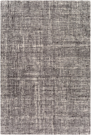 Lucca LCA-2302 Modern Wool Rug LCA2302-81012 Medium Gray, Light Gray, Charcoal, Cream 100% Wool 8'10" x 12'