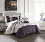 Imani Plum King 6pc Comforter Set