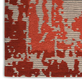 Nourison Symmetry SMM02 Artistic Handmade Tufted Indoor Area Rug Beige/Red 8'6" x 11'6" 99446495648