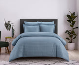 Tyson Blue King 7pc Duvet Set