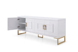 VIG Furniture Modrest Leah - Contemporary White High Gloss & Champagne Gold Buffet VGVCG9111-WHT-BUF
