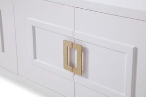 VIG Furniture Modrest Leah - Contemporary White High Gloss & Champagne Gold Buffet VGVCG9111-WHT-BUF