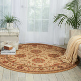 Nourison Living Treasures LI04 Persian Machine Made Loomed Indoor only Area Rug Ivory 7'10" x ROUND 99446186898