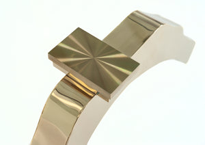 VIG Furniture Modrest Legend Modern Glass & Gold Dining Table VGVCT8111-GLD