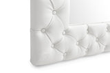 VIG Furniture Modrest Legend - Modern White Bonded Leather Floor Mirror VGVCJ8111-3H-WHT-MIR