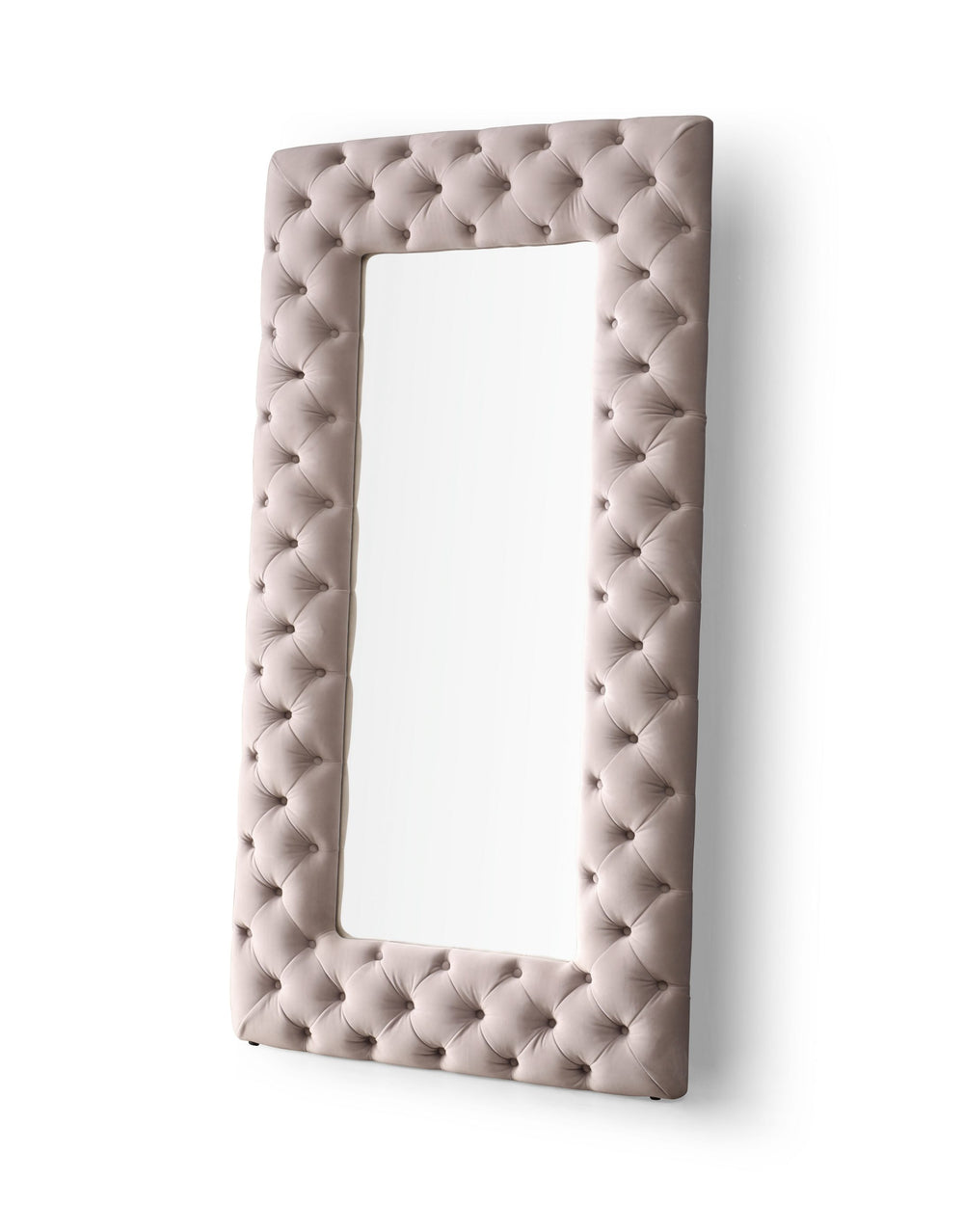 VIG Furniture Modrest Legend - Transitional Grey Velvet Floor Mirror VGVCJ8111-3H-GRY-MIR