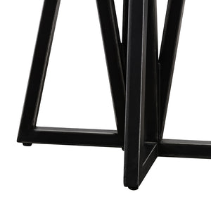 VIG Furniture Modrest Richmond Modern Concrete & Black Metal End Table VGLBLENO-LT50-01