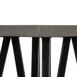 VIG Furniture Modrest Richmond Modern Concrete & Black Metal End Table VGLBLENO-LT50-01