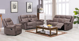 Porter Designs Carrizo Transitional Reclining Sofa Brown 03-180C-01-7621