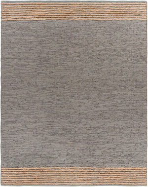 Lexington LEX-2305 Rustic Leather, Jute, Cotton Rug LEX2305-810 Taupe, Beige, Dark Green 70% Leather, 20% Jute, 10% Cotton 8' x 10'