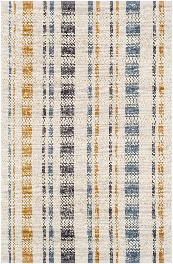 Lexington LEX-2314 Cottage Jute, Cotton Rug LEX2314-576 Beige, Camel, Black, Dark Blue 80% Jute, 20% Cotton 5' x 7'6"
